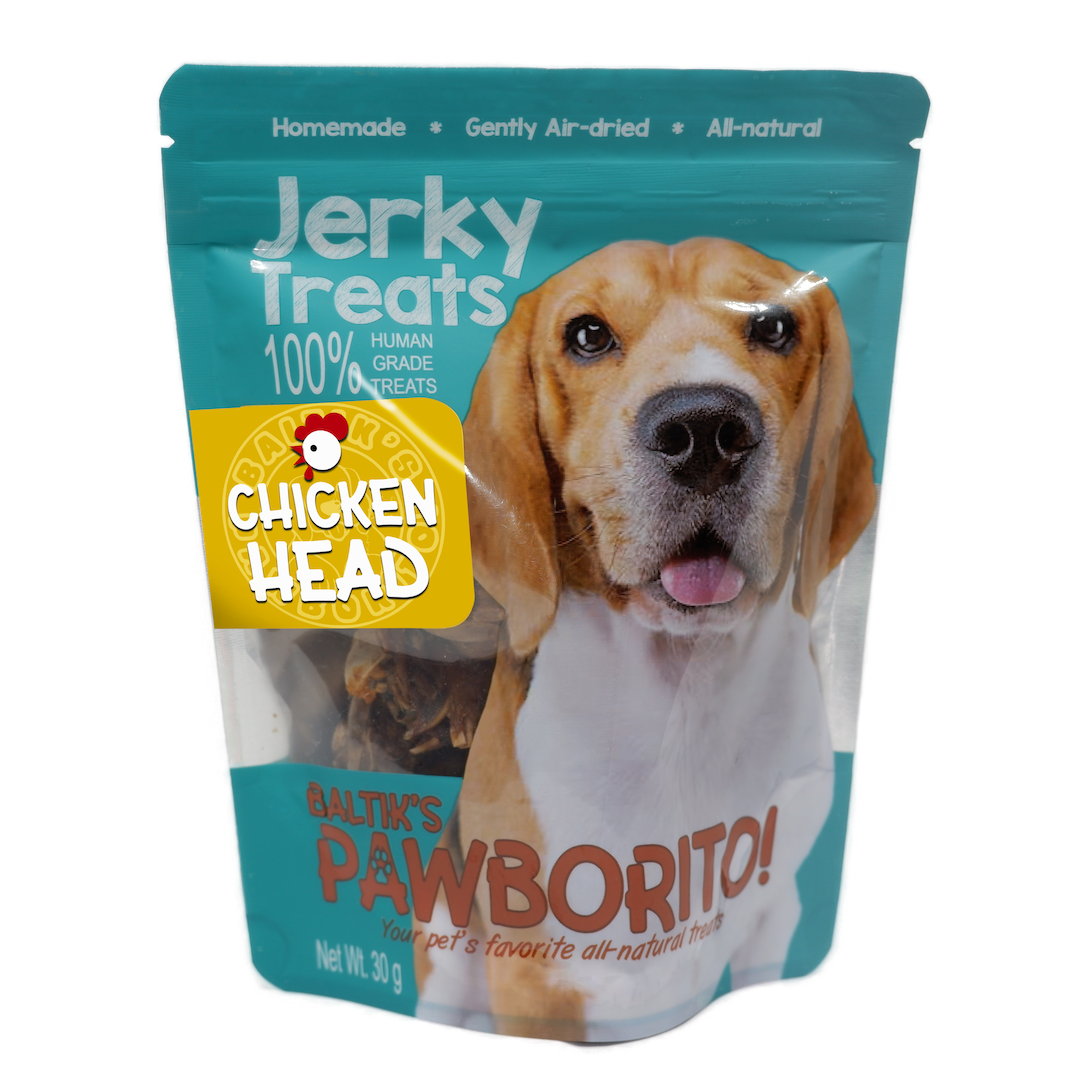 Baltik's Pawborito! Chicken Head Jerky Treats for Dogs