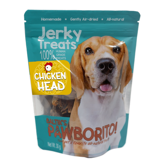 Baltik's Pawborito! Chicken Head Jerky Treats for Dogs