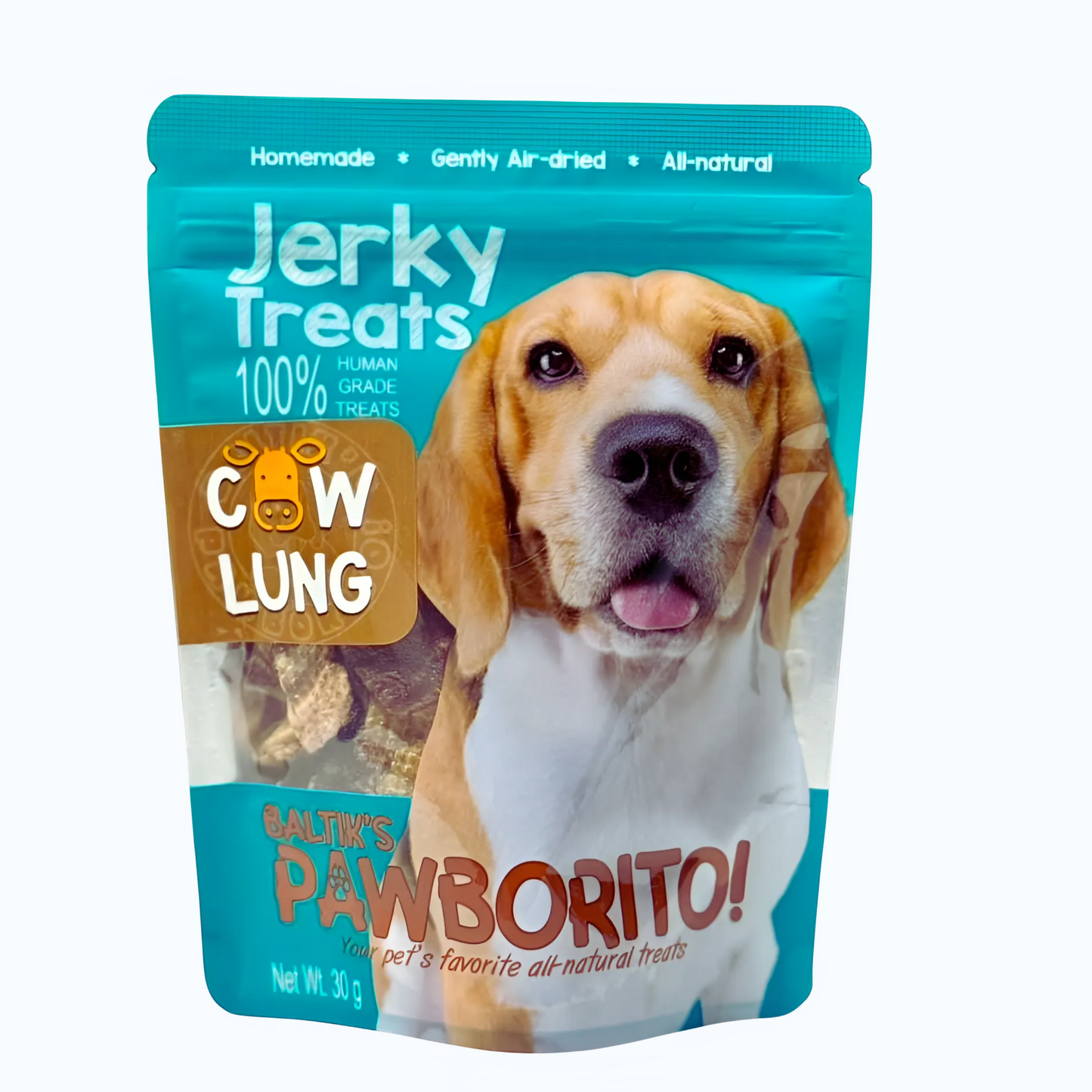 Baltik's Pawborito! Cow Lung Jerky Treats for Dogs