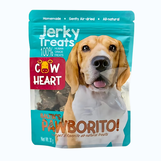 Baltik's Pawborito! Cow Heart Jerky Treats for Dogs