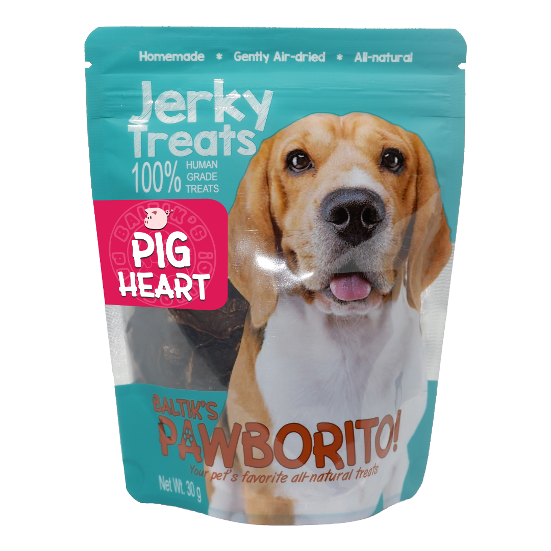 Baltik's Pawborito! Pig Heart Jerky Treats for Dogs