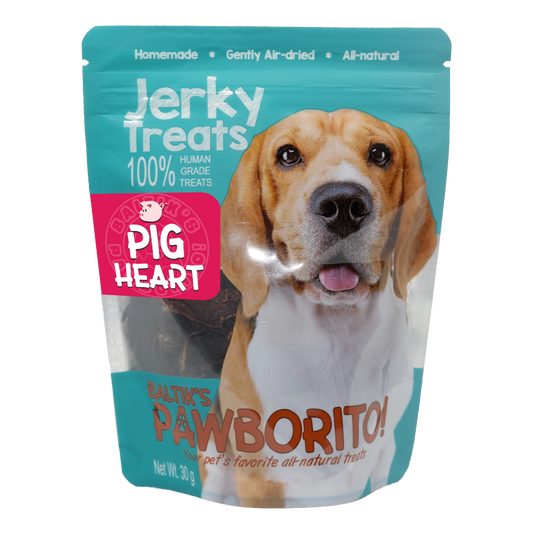 Baltik's Pawborito! Pig Heart Jerky Treats for Dogs