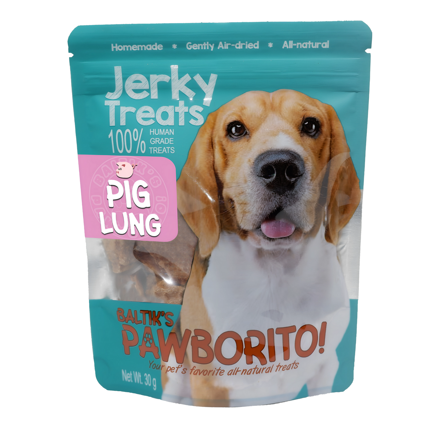 Baltik's Pawborito! Pig Lung Jerky Treats for Dogs