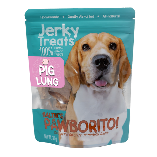 Baltik's Pawborito! Pig Lung Jerky Treats for Dogs